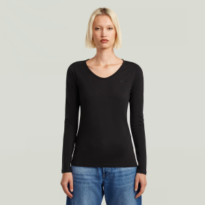 Core Eyben Slim U T-Shirt - Black - Women, T-Shirts, G-Star RAW catalog