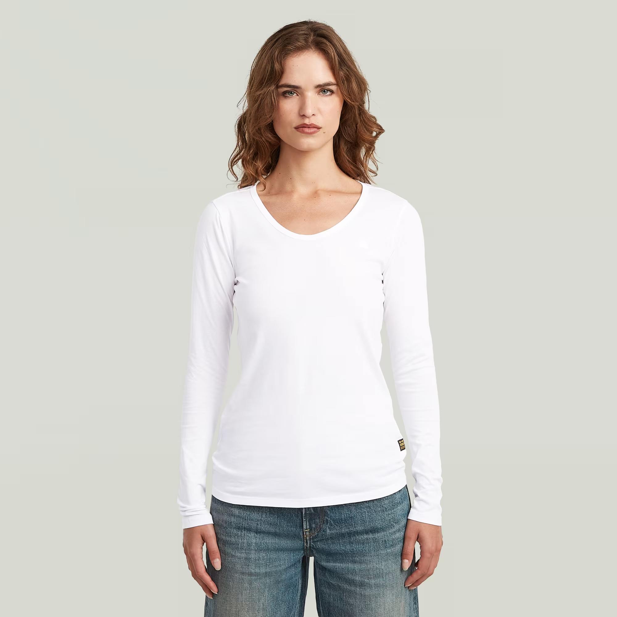 Core Eyben Slim U T-Shirt - White - Women, T-Shirts, G-Star RAW catalog