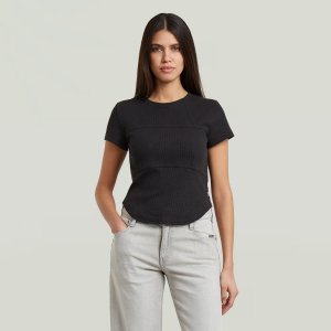 Corset Slim T-Shirt - Black - Women, T-Shirts, G-Star RAW catalog