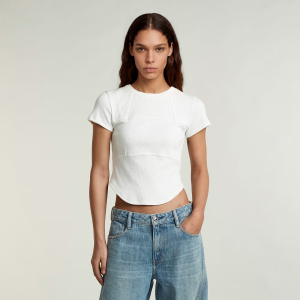 Corset Slim T-Shirt - White - Women, T-Shirts, G-Star RAW catalog