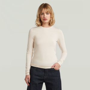 Crew Slim T-Shirt - White - Women, T-Shirts, G-Star RAW catalog