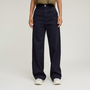 Deck 2.0 High Loose Chino - Dark blue - Women, Pants, G-Star RAW catalog