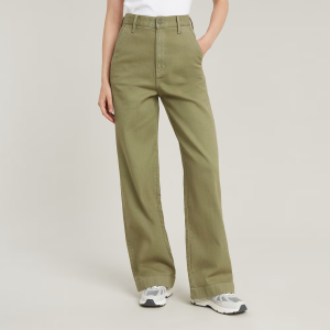Deck 2.0 High Loose Chino - Green - Women, Pants, G-Star RAW catalog