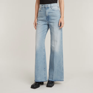 Deck Ultra High Wide Leg Jeans - Light blue - Women, Jeans, G-Star RAW catalog