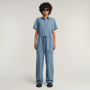 Easy Jumpsuit - Light blue - Women, Jumpsuits-Overalls, G-Star RAW catalog