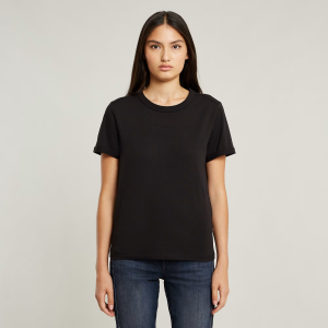Embro G-Script Logo Top - Black - Women, T-Shirts, G-Star RAW catalog