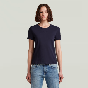 Embro G-Script Logo Top - Dark blue - Women, T-Shirts, G-Star RAW catalog