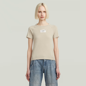 Embro Patch Slim T-Shirt - Beige - Women, T-Shirts, G-Star RAW catalog