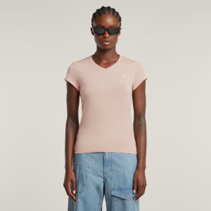 Eyben Slim V-neck T-Shirt 2.0 - Pink - Women, T-Shirts, G-Star RAW catalog