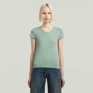 Eyben Slim V T-Shirt 2.0 - Green - Women, T-Shirts, G-Star RAW catalog