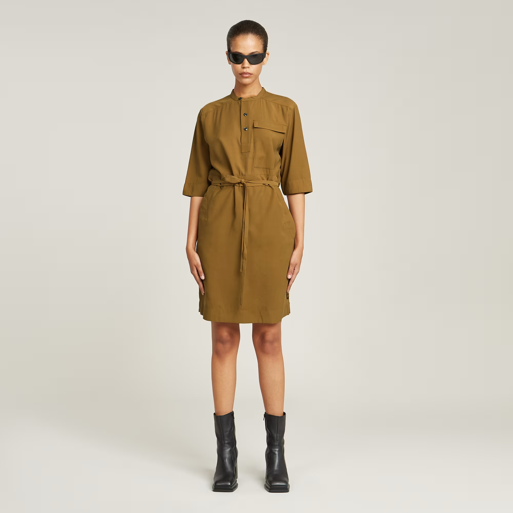 Fluid Dress - Beige - Women, Dresses, G-Star RAW catalog