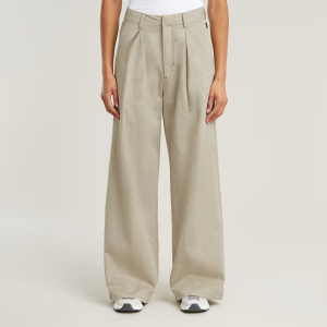 Fluid Wide Leg Pants - Beige - Women, Pants, G-Star RAW catalog