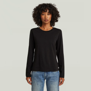 Front Seam T-Shirt - Black - Women, T-Shirts, G-Star RAW catalog