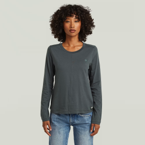 Front Seam T-Shirt - Dark blue - Women, T-Shirts, G-Star RAW catalog
