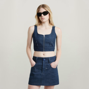 G-Star Origins Selvedge Corset - Dark blue - Women, Shirts, G-Star RAW catalog