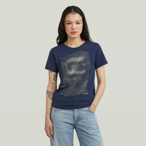 Graphic T-Shirt - Dark blue - Women, T-Shirts, G-Star RAW catalog