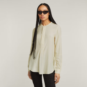 Half Placket Top - White - Women, Shirts, G-Star RAW catalog