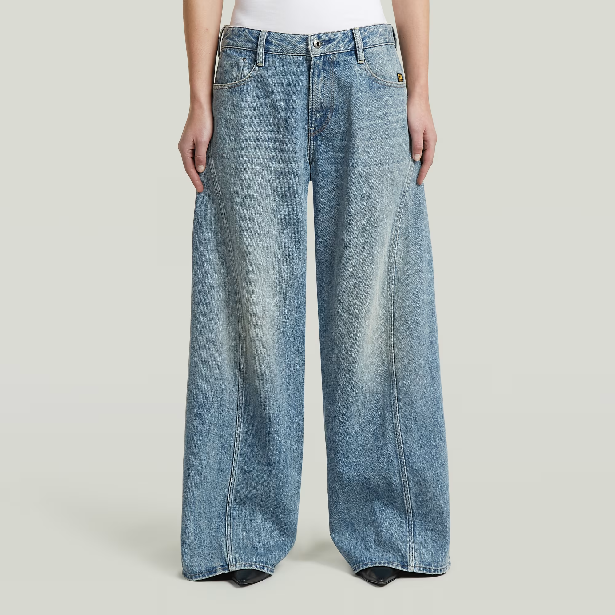 Helyx Cinch Wide Jeans - Light blue - Women, Jeans, G-Star RAW catalog