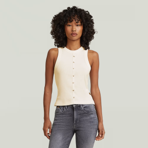 Heritage Hardware Slim Tank - White - Women, T-Shirts, G-Star RAW catalog