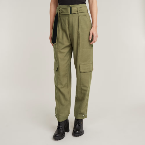 High Paperbag Pants - Green - Women, Pants, G-Star RAW catalog