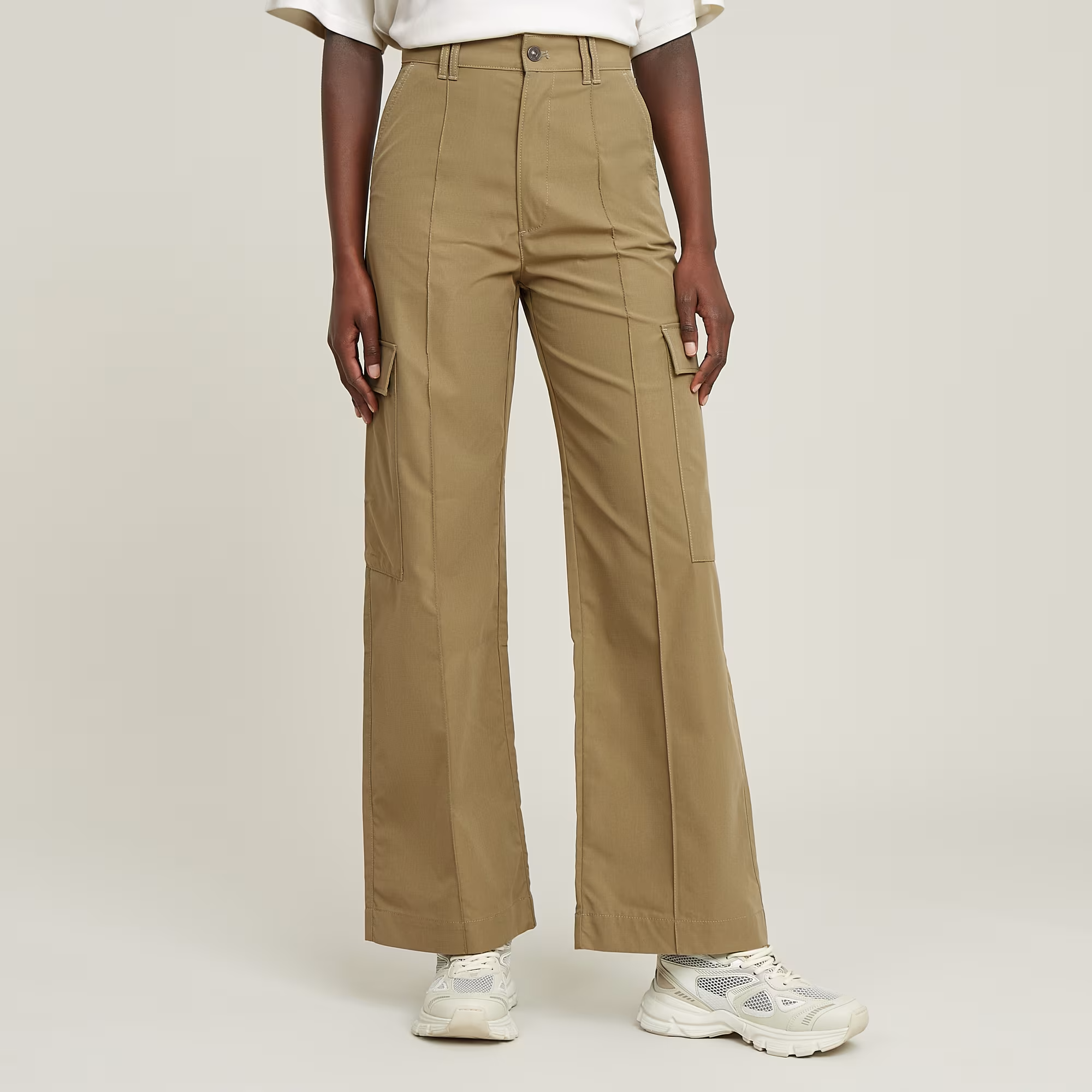 High Waist Cargo Pants - Green - Women, Pants, G-Star RAW catalog