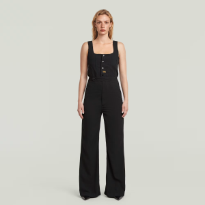 High Waist Jumpsuit - Black - Women, Jumpsuits-Overalls, G-Star RAW catalog