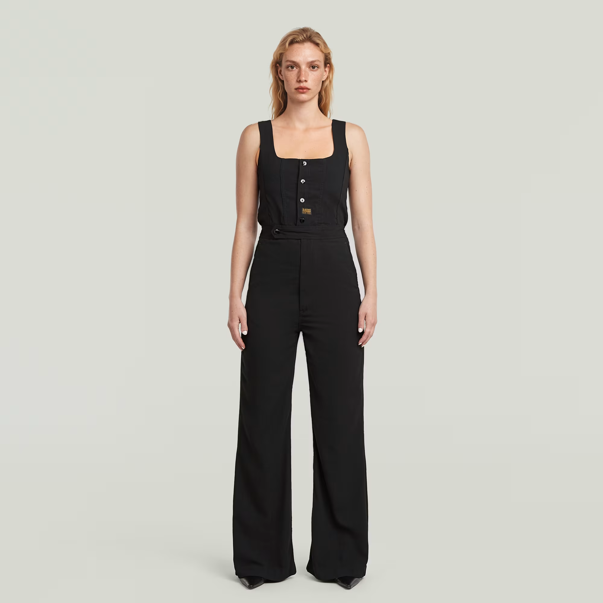 High Waist Jumpsuit - Black - Women, Jumpsuits-Overalls, G-Star RAW catalog
