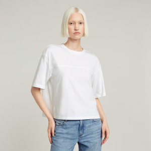 Horizontal Seam Loose Top - White - Women, T-Shirts, G-Star RAW catalog