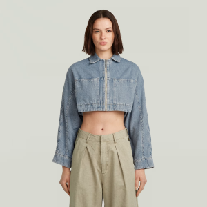 Hyper Cropped Jacket - Light blue - Women, Jackets and Blazers, G-Star RAW catalog
