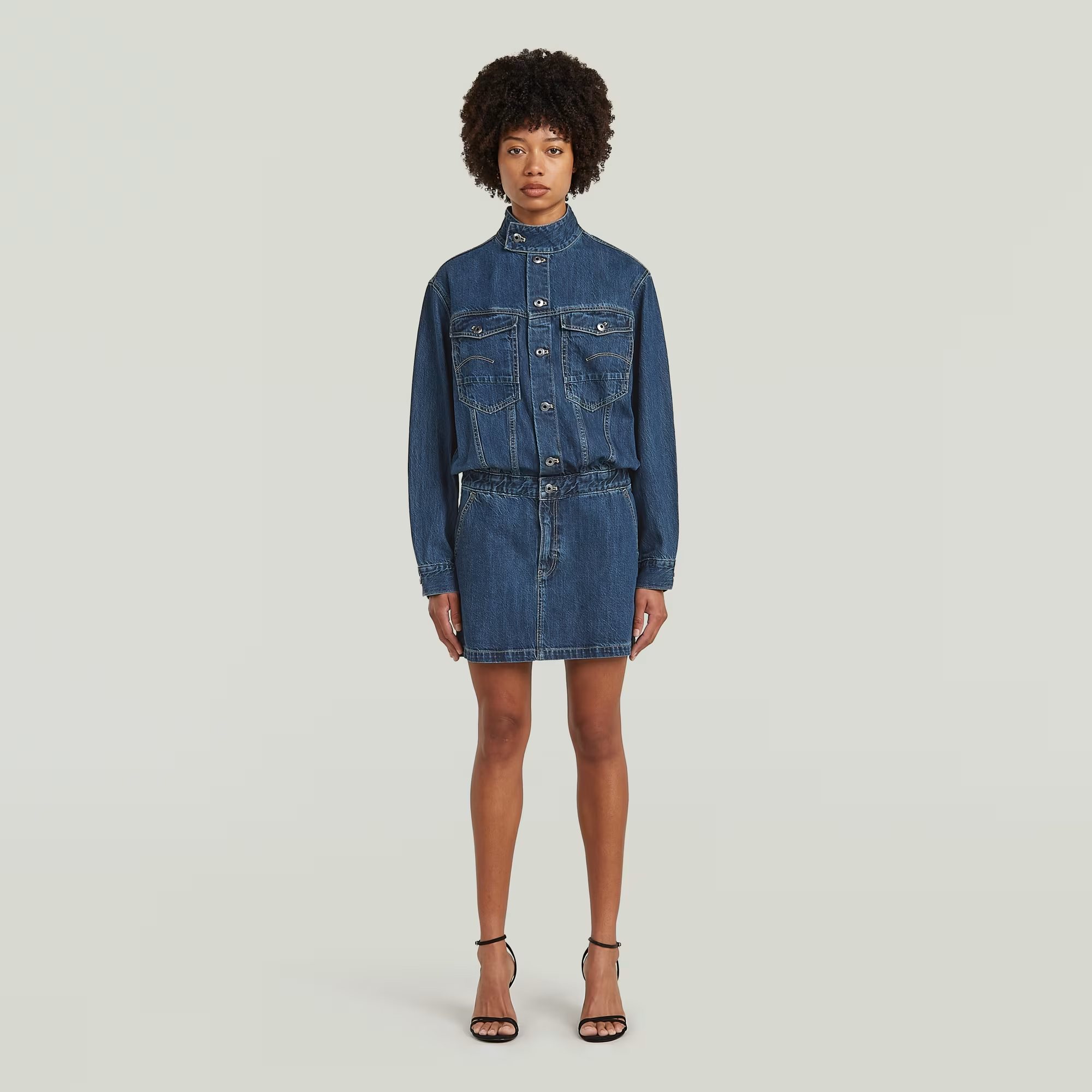 Jacket Dress - Medium blue - Women, Dresses, G-Star RAW catalog