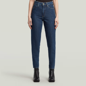 Janeh Ultra High Mom Ankle Jeans - Dark blue - Women, Jeans, G-Star RAW catalog