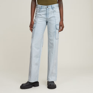 Judee Cargo Low Waist Loose Jeans - Light blue - Women, Basics, G-Star RAW catalog