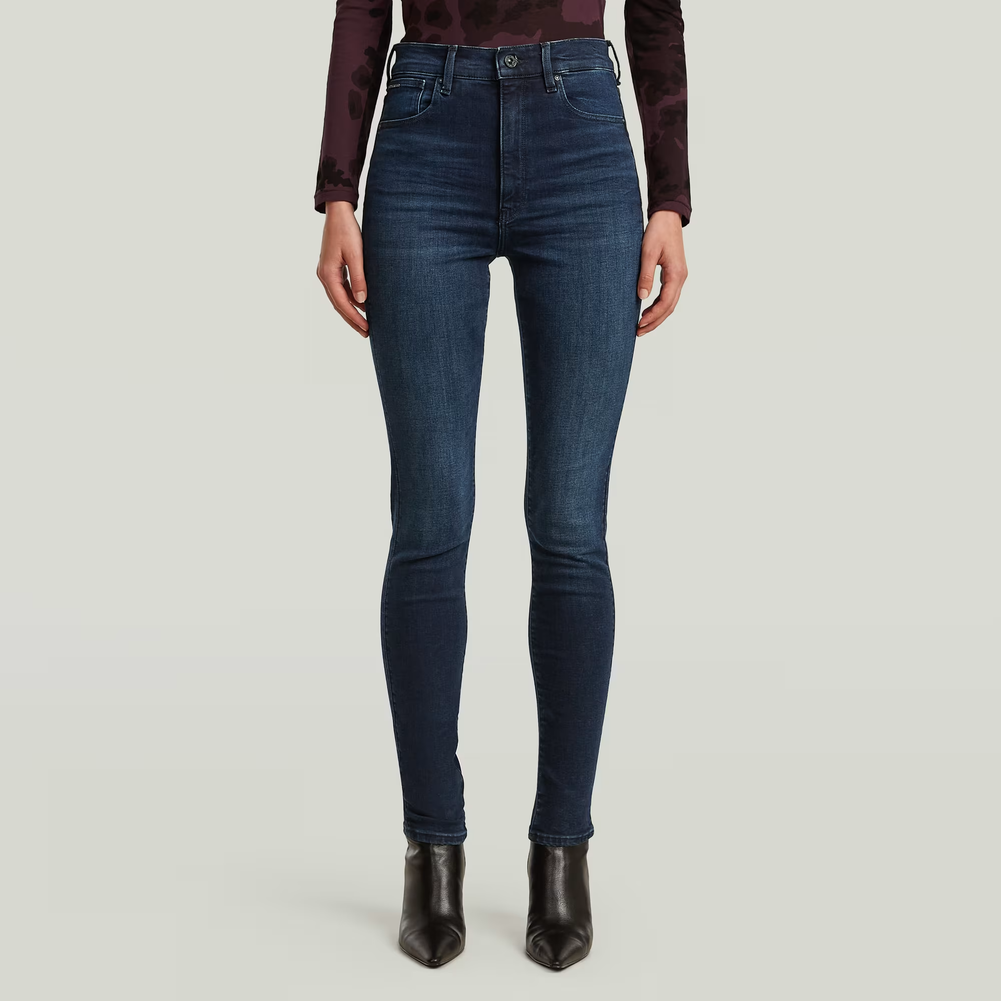 Kafey Ultra High Skinny Jeans - Dark blue - Women, Jeans, G-Star RAW catalog