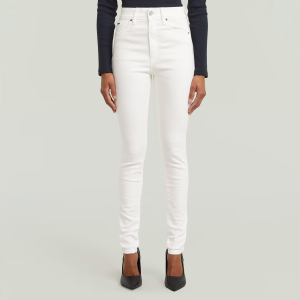 Kafey Ultra High Skinny Jeans - White - Women, Jeans, G-Star RAW catalog