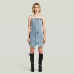 Kick Bustier Dress - Light blue - Women, Dresses, G-Star RAW catalog