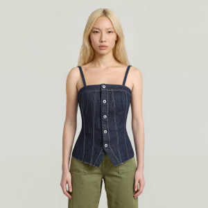 Kick Bustier Top - Dark blue - Women, Shirts, G-Star RAW catalog