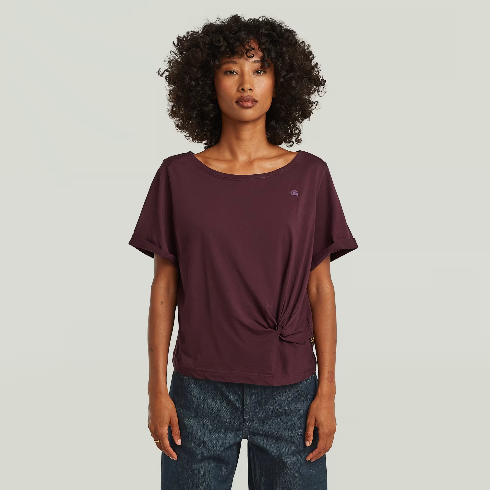 Knot T-Shirt - Red - Women, T-Shirts, G-Star RAW catalog
