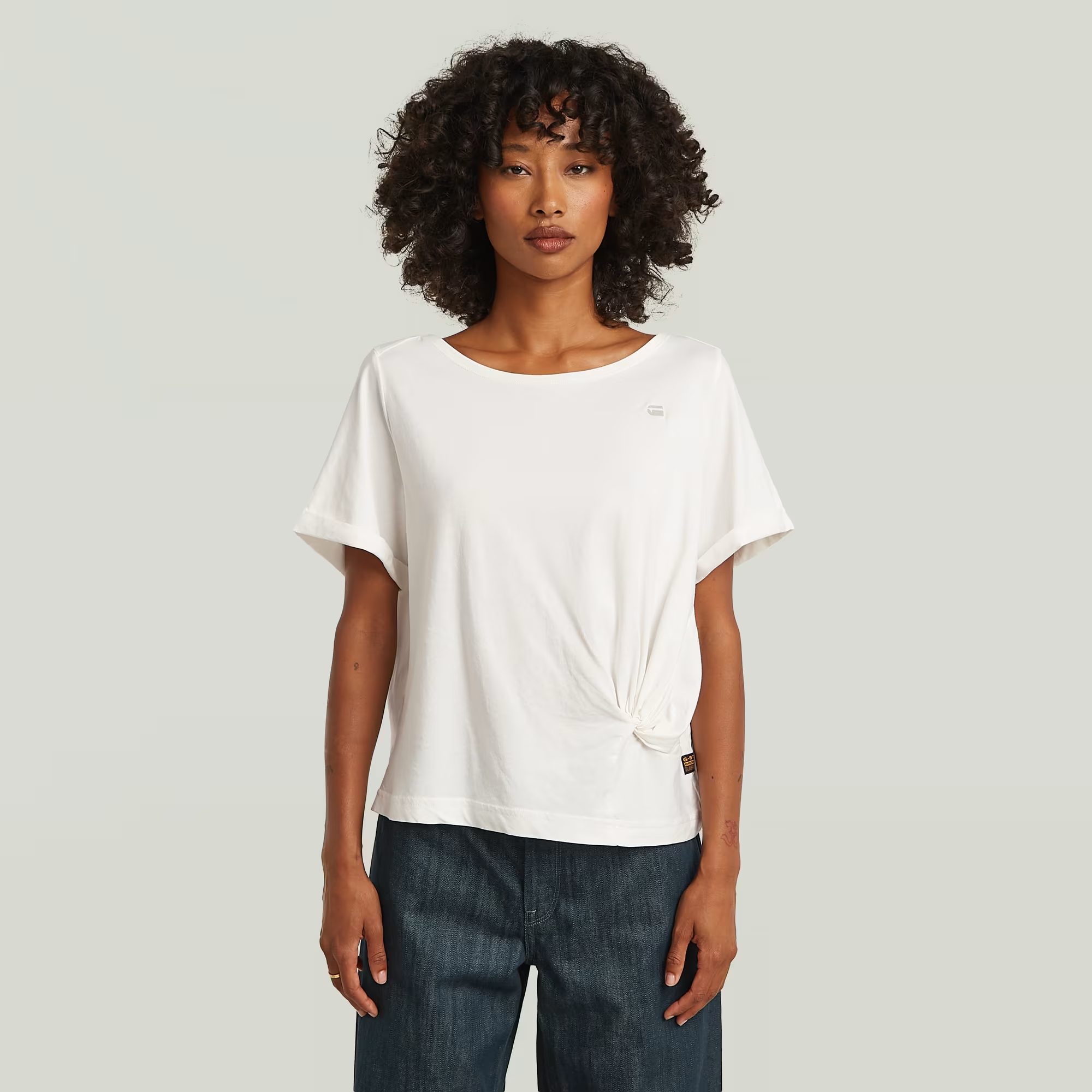 Knot T-Shirt - White - Women, T-Shirts, G-Star RAW catalog