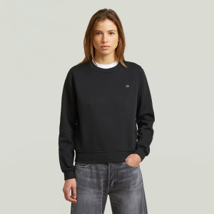 Logo Crew Sweat - Black - Women, Sweatshirts-Hoodies, G-Star RAW catalog