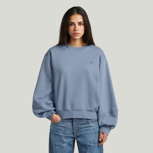Logo Crew Sweat - Light blue - Women, Sweatshirts-Hoodies, G-Star RAW catalog