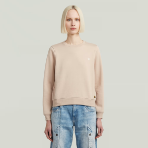 Logo Crew Sweater - Pink - Women, Sweatshirts-Hoodies, G-Star RAW catalog