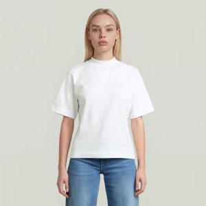Logo Mock T-Shirt - White - Women, T-Shirts, G-Star RAW catalog