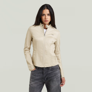 Lynn Biker Jacket - Beige - Women, Jackets and Blazers, G-Star RAW catalog