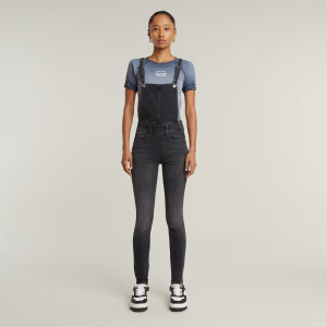 Lynn High Waist Skinny Overall - Grey - Women, Jumpsuits-Overalls, G-Star RAW catalog