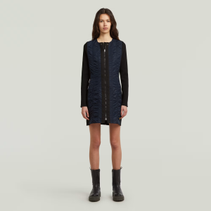 MA-1 Slim Dress - Dark blue - Women, Dresses, G-Star RAW catalog