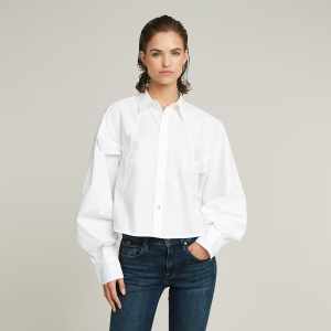 Macro Balloon Shirt - White - Women, Shirts, G-Star RAW catalog