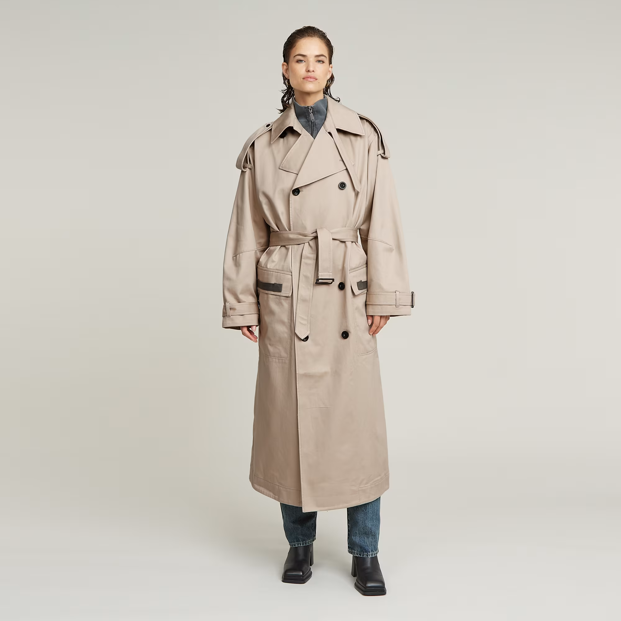 Macro Balloon Trench Coat - Beige - Women, Jackets and Blazers, G-Star RAW catalog