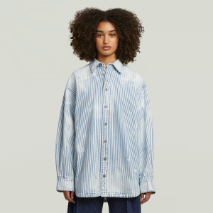 Maxi Overshirt - sun faded cretan coast - Women, overshirts, G-Star RAW catalog