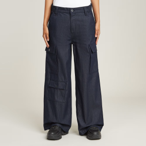 Mega Cargo Pants Denim - Dark blue - Women, Jeans, G-Star RAW catalog