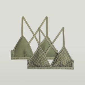 Mesh Triangle Bralette 2-Pack - Green - Women, Underwear, G-Star RAW catalog